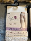 Secret Treasures Thigh High Tights Missy Opaque 20 Denier 5 Packs New  10 Pair 