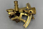 Replica Brass Marine Sextant Stanley London Kelvin   Hughes W  Wood Box
