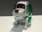 Sony Tiger Electronics     Poo Chi Robot Dog W  Bone     Silver green     Vtg No Tail