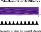 Satin Table Runner 12 Pack 12 X 108 Inches For Wedding Party Banquet