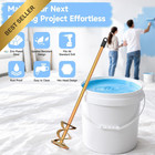 Paint Mixer For Drill 2 Pack Fits 1-5 Gallon Buckets Stirrer Mixing Paddle Epoxy