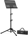 Sheet Music Stand Metal Portable Folding Adjustable Music Holder With Carrying
