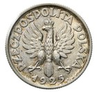 Poland 1925 Silver 1 Zloty Coin  Z  ota Patyna Kropka Po Dacie Pi  kna 