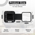 Trailer Hitch Cover American Flag Square 2 Inch Receiver Tube Plug Cover