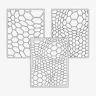 Hex Camo Set  2 - Reusable Airbrush Stencil Template