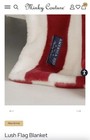 Minky Couture American Flag Designer Blanket Luxury Throw Patriotic 50x83   