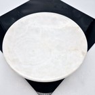 Vintage White Marble Alabaster Pedestal Bowl Small Stone Compote Dish 7 