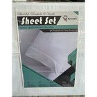 Ruvanti 100  Cotton Sheet Set Full Size White Deep Pocket 4 Piece New Bedding