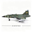 1 72 Saab Jas-39 Gripen Fighter Jet Model Swedish Air Force Diecast Display
