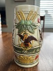 Vintage Anheuser Busch Budweiser Clydesdales Ceramarte Handcrafted Beer Stein  