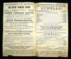 Tommaso Salvini Dramatic Season Othello 1873 Philadelphia Music Acad Alex Rare