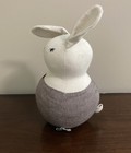 Land Of Nod Wobble Bunny Rabbit Decor Cloth Rattle Crate   Barrel Gray 2015