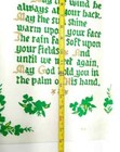 Irish Blessing Tri Chem Artex Unfinished Clovers Harp