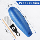 Guiro Instrument 3 9   13  Latin Percussion With 2 Scrapers Blue