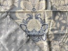 Pottery Barn X Kravet Arboretum Petite Floral 2  two  Euro Shams White blue New