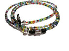 32 Colors Beaded Eyeglass Holder Necklace  Glasses Lanyard Cord  Black Grips