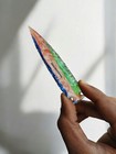 Fiber Optic Glass Flint Arrow Head Spearhead Point Knife Blade 5 Inches 