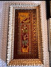 Burmese Wood Carving Wall Art Set     Bagan Temple Motifs     Gold Asian Pan 