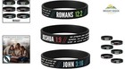 Pack Of 6 Silicone Wristbands With Bible Verses For Men  Ideal Christian Gifts