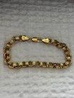 8 Inch Gold Bracelet Marked 750 Italy