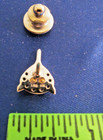 Twa  40 Years Of Service Pin -   8 Blue Stones   1 Clear  diamond     Marked 10k
