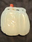 Antique Chinese White Jade Gourd Snuff Bottle