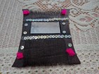 Vintage Handcrafted Wooden Hair Comb - Tribal Ethnic Folk Art Hair Accessory R5