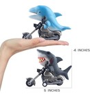 Big Head Shark dolphin Friction Powered Motorcycle Riders - New 2 Pack