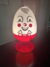 Vintage C n  Burman Humpty Dumpty Egg Lamp Mcm Nursery Night Light 1971 Red
