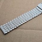 Beautiful Stainless Steel Watch Bracelet watch Band 18mm Beads Of Rice