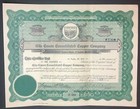 1917 Mining Stock Certificate - Gila Canon Consolidated Copper Co  Arizona