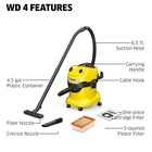 K  rcher Wd 4  Wet Dry Shop Vacuum  Blower Feature   5 3 Gallon - New