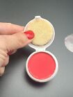 Vintage Max Factor Hollywood Mid Century Compact Cake Rouge Blush Clear  Red  3