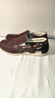 Mens Canvas Loafer Boat Beach Crocs Brown Sz 12