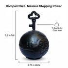 Lulu Decor  Cast Iron Door Stop  Door Stopper  Doorstops  key Black 