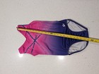 Gk Elite Adult Medium Am Gymnastics Dance Leotard Sunset Sky Ombre Soft Defect