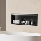 Stainless Steel Shower Niche 36x11   Storage Shower Kits White With Led Light-