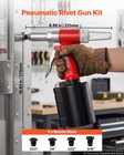 Vevor Pneumatic Rivet Gun Kit Air Riveter With 3 32  1 8  5 32  3 16  Nosepieces