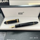 New Montblanc Classique 149 Luxury Black Gold Fountain Pen Medium Nib With Box