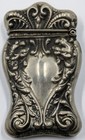 Antique Vintage Sterling Silver Marked Match Safe Nouveau Mythological Dragons