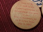 Vintage Wooden Nickel And Pair Of Goschenhoppen Folk Festival Wood Coins  1960s