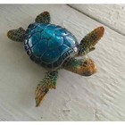 Turtle Figurine Set Of Two  Blue Turtle  Sea Turtle Figurine  Turtle Figurine  T