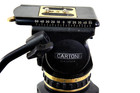 Cartoni Gamma Fluid Head Profy Plate Telescopic Bar Tie Down Knob Serviced 35lbs