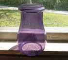 Antique 1890s Original 6 1 2 tall Pretty Amethyst Glass Globe For Barn Lantern