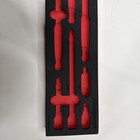 Snap-on 9pc 3 8    Ratchet And Extension Foam Organizer Foam Red Fm209ess01b