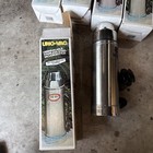 Uno-vac Unbreakable Stainless Steel Vacuum Bottle 1 Qt W vinyl Handle Open Box