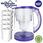 10-cup Water Filter Pitcher Alkaline - 3 5l Bpa Free Filteration Jug Lead Reduce