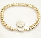 10  Shiny Curb Cuban Link Chain Ankle Bracelet Anklet Real 14k Yellow Gold