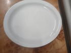 Syscoware Restaurant Side Plate White Ceramic Oval 11 1 2  X 9 1 4  Very Heavy