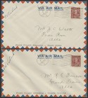 1937 Lot Of 15 Different Edmonton - Fort St John Flight Covers All Pilot Signed